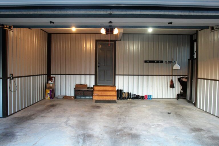 interior steel siding in lancaster pa with clay and galvalume siding and burnished slate textured trim