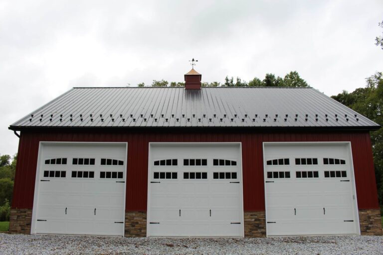 gargae with metal roof and siding in md