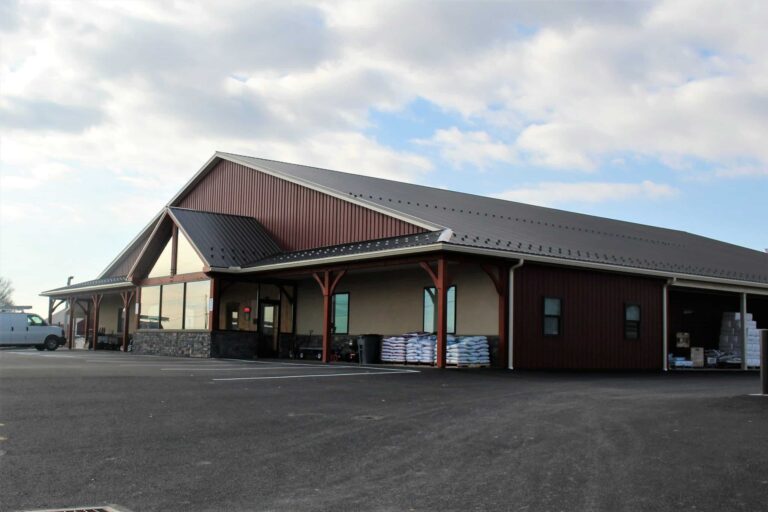 burnished slate metal roofing red textured metal siding ivory metal trim in gordonville pa