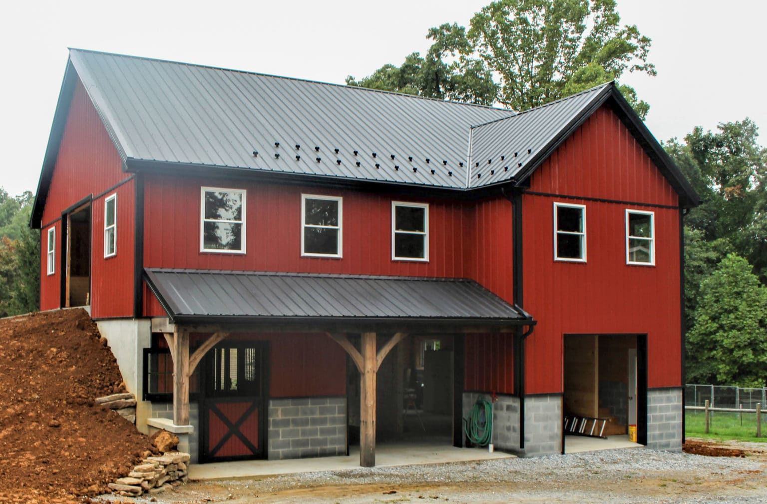 barn with wagler panel and siding