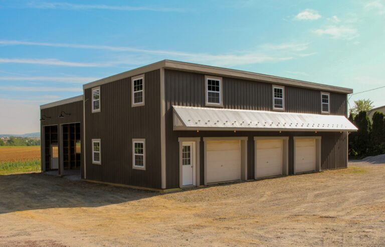 garage with wagler panel roofing and siding 04