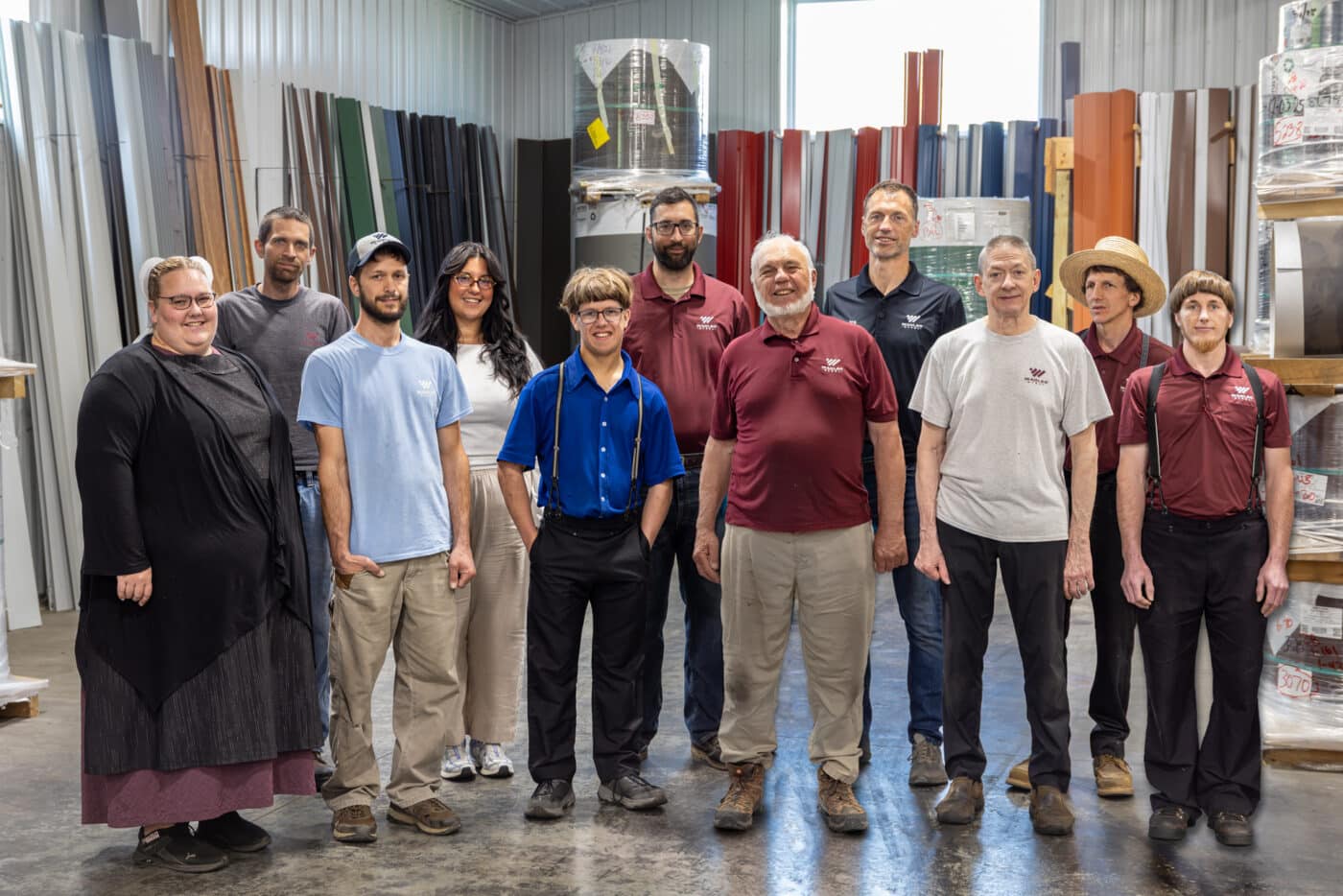 wagler employees at wagler steel in paradise, pa